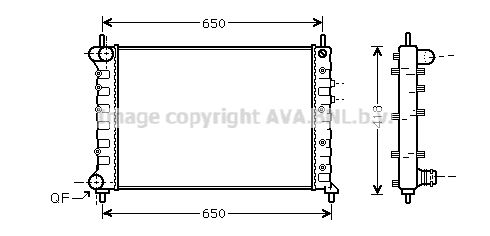 AVA QUALITY COOLING Радиатор, охлаждение двигателя LC2076